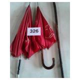 VINTAGE UMBRELLAS ANS AND CANE