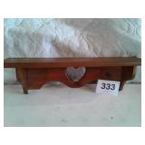 WOODEN SHELF- 23 "12" LONG
