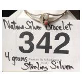 NATIVE STERLING SILVER BRACELET...4 GR.
