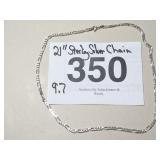 21" STERLING SILVER CHAIN....9.7 GR