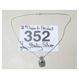 21" STERLING SILVER 21" CHAIN...11 GR.