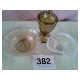 CANDY DISH ETC.., GLASSWARE