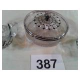 SUGAR, CREAMER, WITH MATCHING DISH