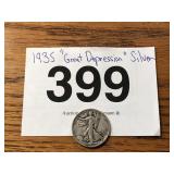 1935 "GREAT DEPRESSION" SILVER COIN