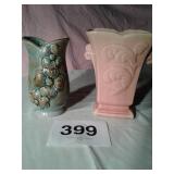 2 USA VASES 7" TALL