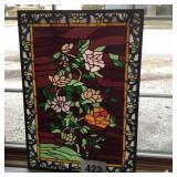 26" X 18" STAINED GLASS WINDOW DECOR