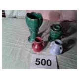 4 USA POTTERY ITEMS