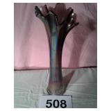 FLUTED VARNICAL GLASS VASE 12" TALL