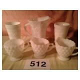 6 MILK GLASSWARE