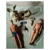 VTG. SWEEK TOYS, 1968 KEN DOLLS