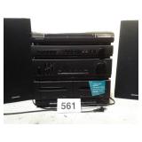 MAGNAVOX STEREO WITH RECORD AND CASSETTE