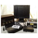 VTG STERO WITH DVD PLATER; COMPUTER MONOTOR