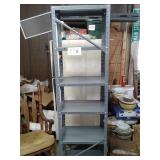METAL SHELVING  18 X 73" H