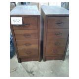 2 HEAVY 4 DRAWER CABINETS