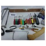 MISC HAND TOOLS; DRILL BITTLS LEVEL SAWS