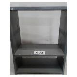 WOOD SHELF 19 1/2" W X 25" TALL 10 1/2 D