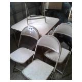 CARD TABLE W/ 4 CHAIRS