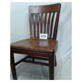 STRAIGHT BACK CHAIRS- WALNUT