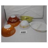 PYREX MISC. DISHWARE (6)