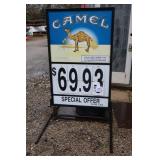 CAMEL CIGARETTE GAS STATION SIGN