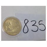 2016 1 OZ SILVER GOLD PLATED