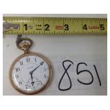 1912 ILLINOIS 17 JEWEL POCKET WATCH W/DERBY