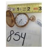 ELGIN 7 JEWEL FANCY HUNTER POCKET WATCH