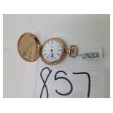ELGIN 14K GOLD FILLED 11 JEWEL POCKET WATCH,
