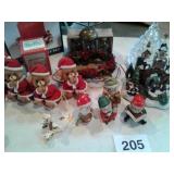 CHRISTMAS DECOR, PARK AVENUE CRYSTAL TREE DISH,ETC