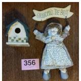 COUNTRY HOME DECOR, HANDCRAFTED BIRDHOUSE,