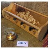 WOOD SHELF COPPER PUNCH DESIGN & VINTAGE