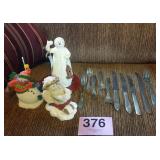 10 PCS VINTAGE SILVER PLATE & OR STAINLESS