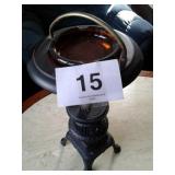 CAST IRON POT BELLY STOVE SMOKE STAND