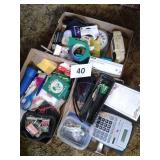 LOT OF OFFICE SUPPLIES, ETC