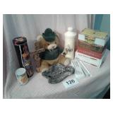 CIGAR BOXES;VINTAGE ASHTRAY;KAHLÚA LIGHTED