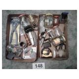 CRAFTSMAN TAPE MEASURE; 2) BOXES MISC HARDWARE