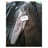 SAVANNAH BLAZER SZ 16,  LONG BLACK COAT WITH ZIP