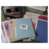 LG LOT OF CONSTRUCTION PAPER, PLASTIC CONTAINERS