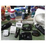 MISC BATHROOM ITEMS, CLIPPERS, SHAVERS, ALARM