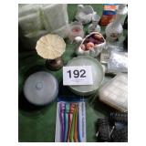 LOT OF MISC BATHROOM ITEMS, ETC