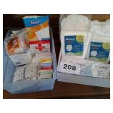 PLASTIC CONTAINER OF GAUZE PADS,  SYRINGES, MAXI