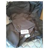 CLOTHES BAGS, DUFFLE BAG, BOWLING BALLS AND CASE