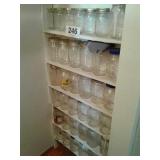 CONTENTS OF CLOSET - MISC JARS