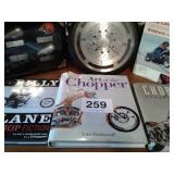 HARLEY DAVIDSON COLLECTION - BOOKS, CLOCK,