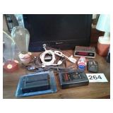 19" LCD HDTV FLATSCREEN (NO POWER CORD), BATTERY