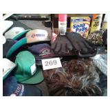 HATS, GLOVES, WIG, BRIEFCASE, ETC