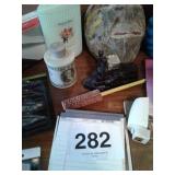 DECORATED COCONUT, AVON ITEMS, OFFICE SUPPLIES