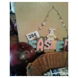 2 SMALL TABLETOPS, BOWLING BALL, BOOKS, ETC.