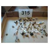 LOT OF CUFF LINKS AND TIE CLIPS
