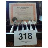 WILLIAM A ROGERS SILVERPLATE SILVERWARE - 50 pcs